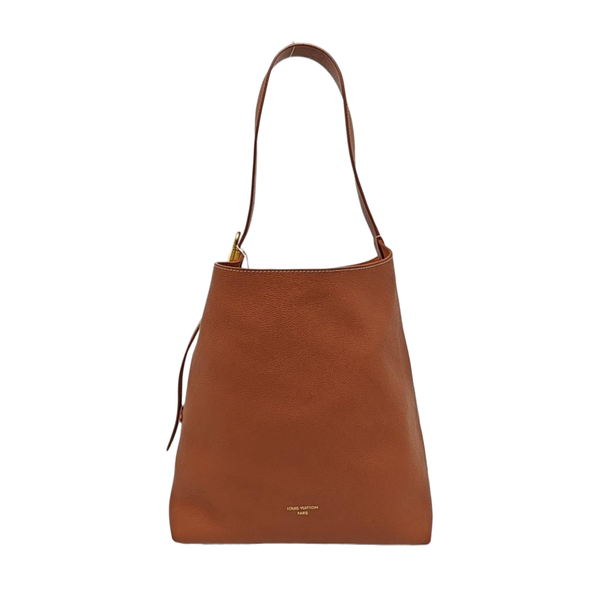 LOW KEY HOBO MM Monogram Calfskin Brown