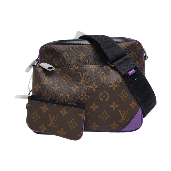 TRIO Monogram Calfskin Brown