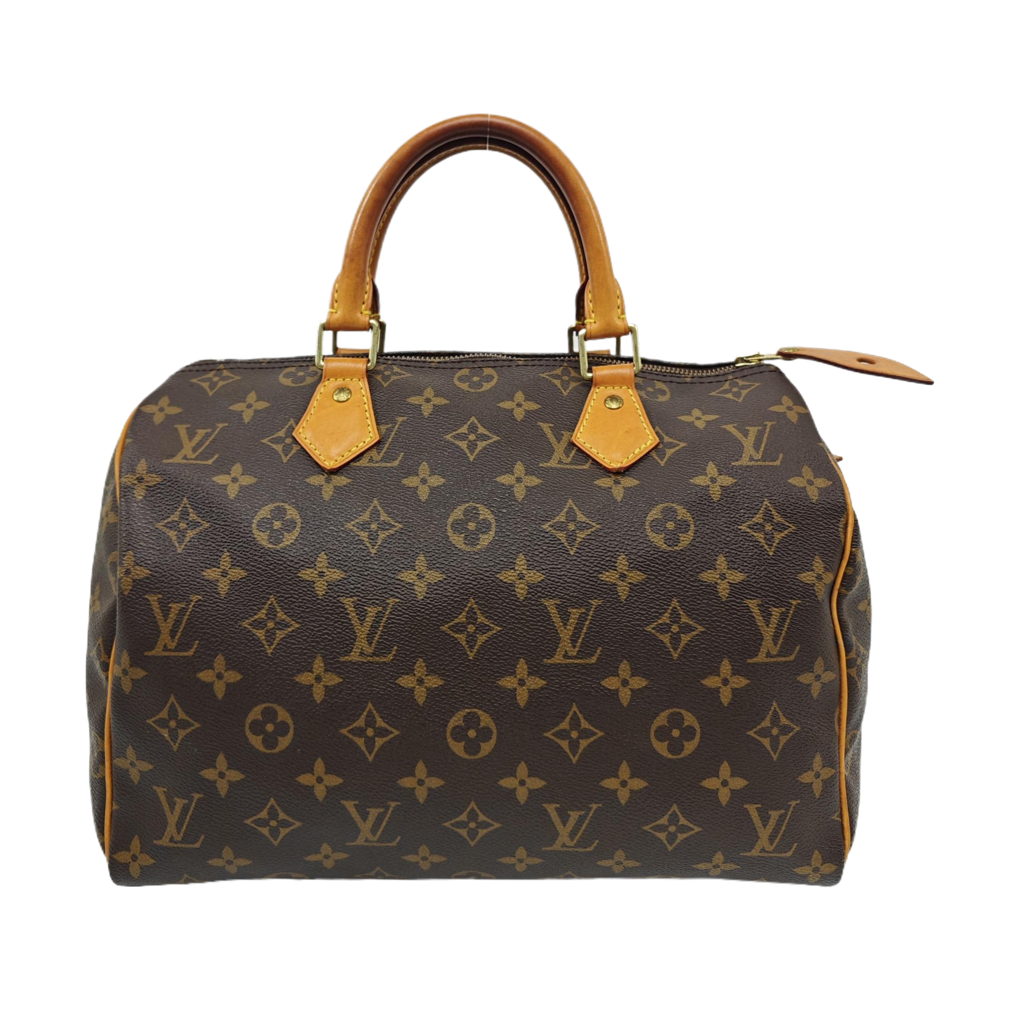 SPEEDY 30 Monogram Coated Canvas Brown