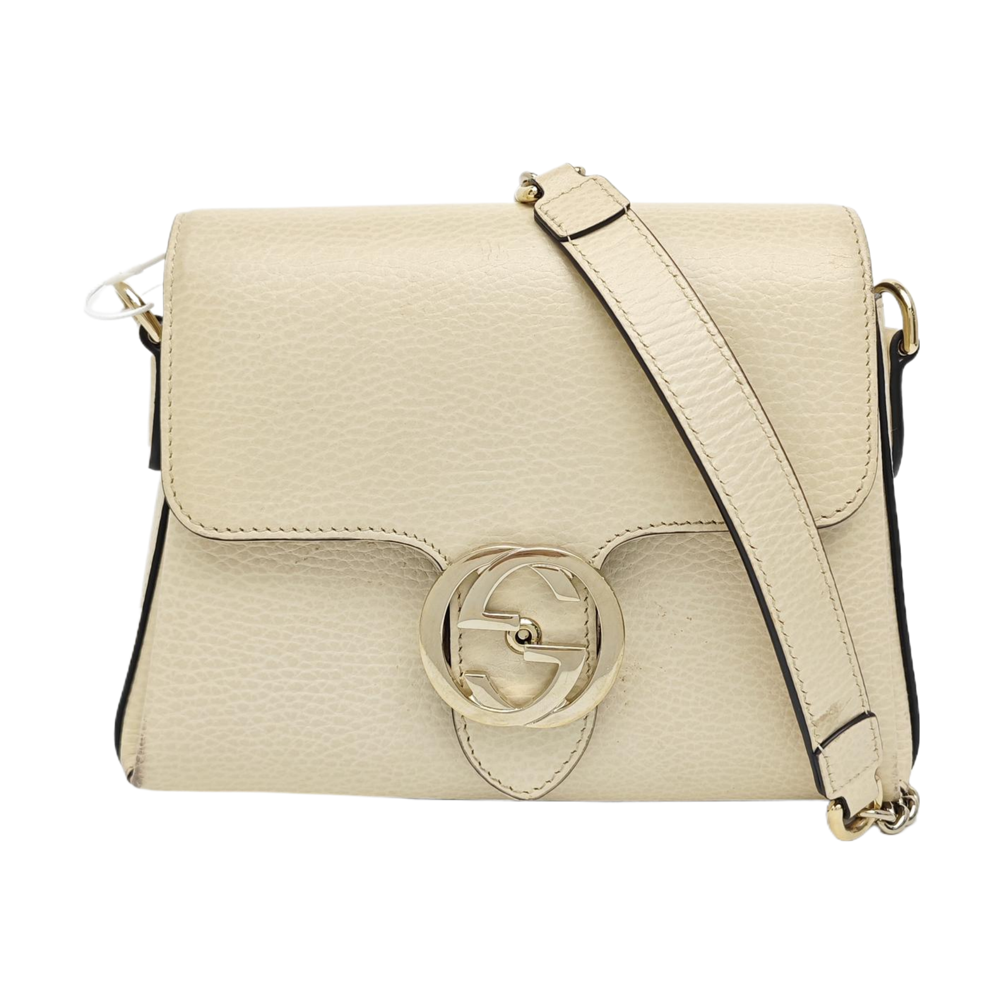 Interlocking G Mini Calfskin Beige