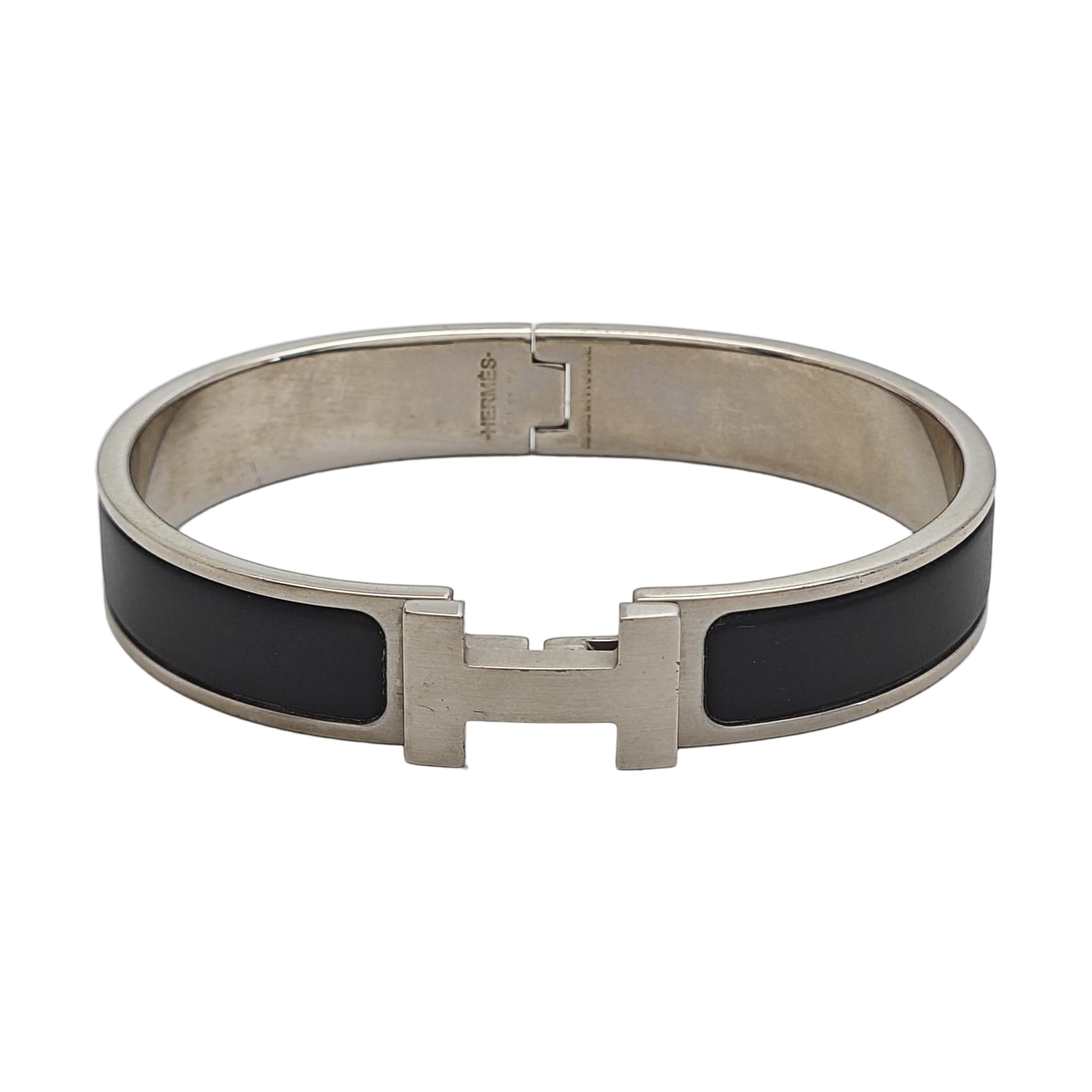 Clic Hh Metal Silver Bangle