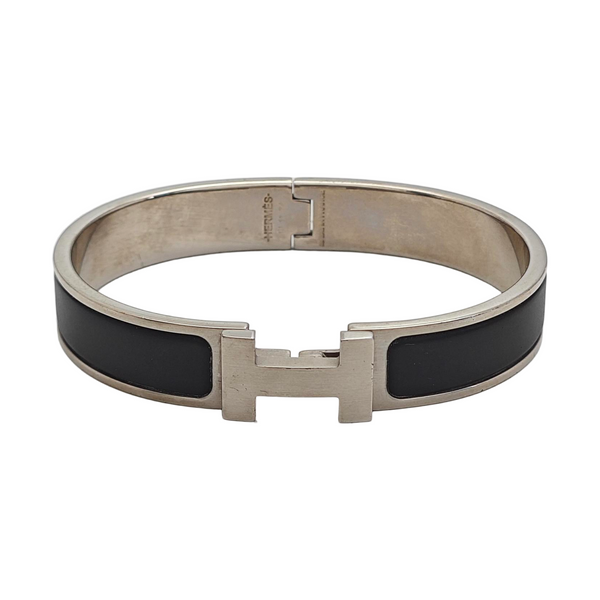 Clic Hh Metal Silver Bangle