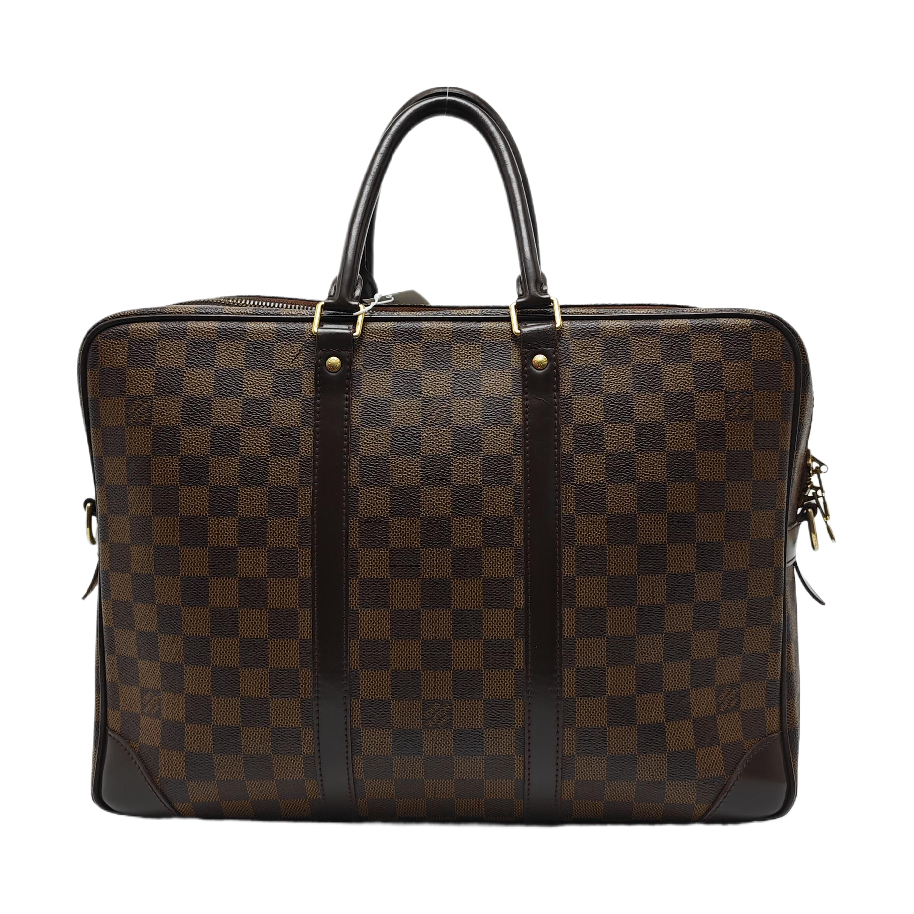 PORTE-DOCUMENTS GM Damier Ebene Coated Canvas Brown
