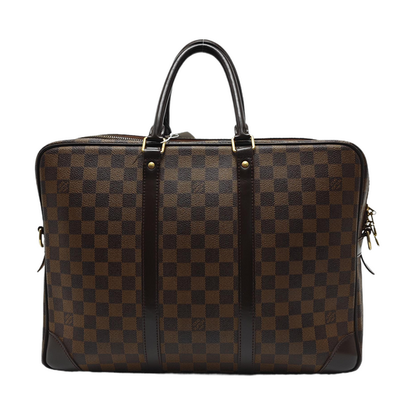PORTE-DOCUMENTS GM Damier Ebene Coated Canvas Brown