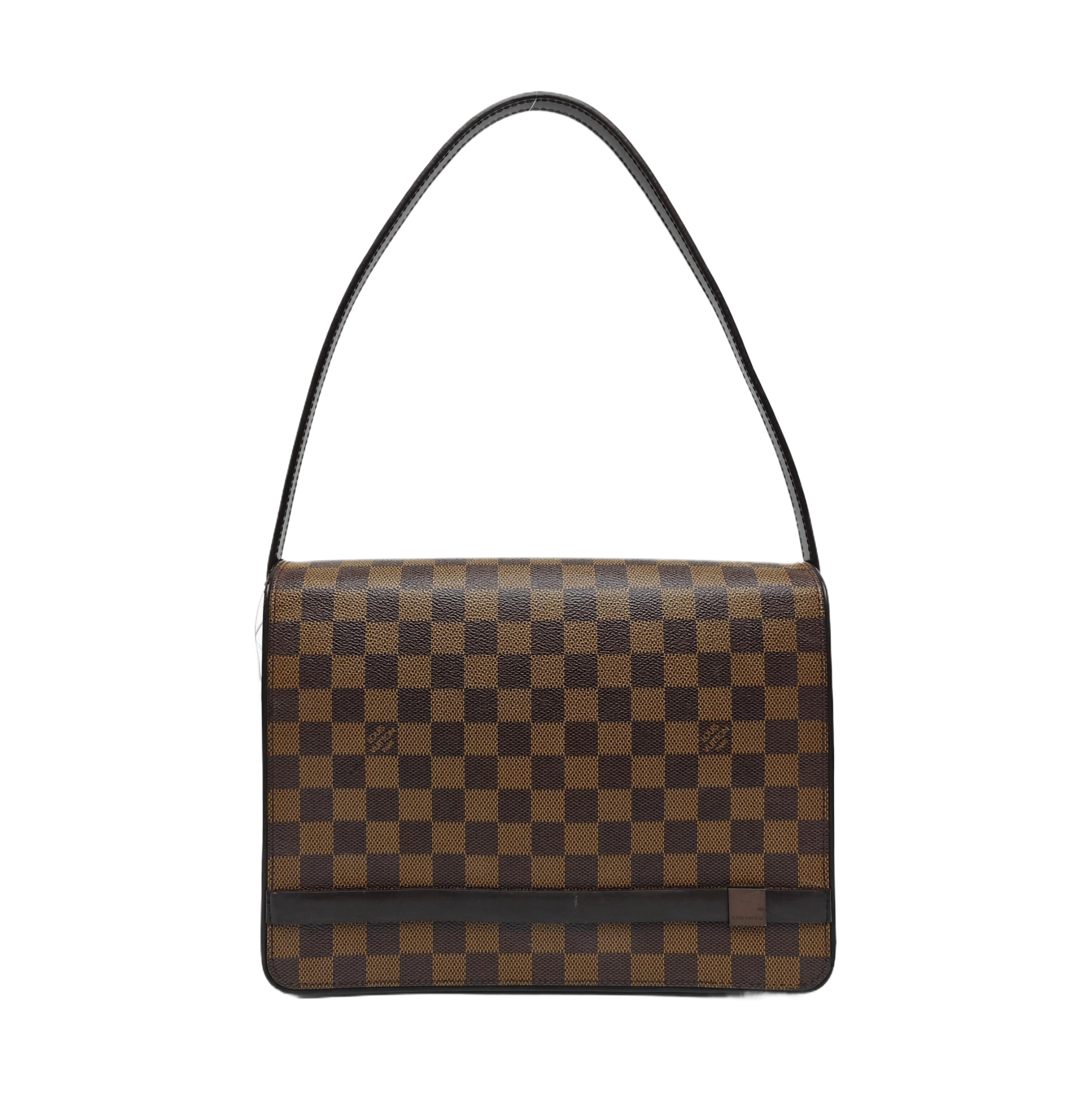 TRIBECA Damier Ebene Coated Canvas Brown