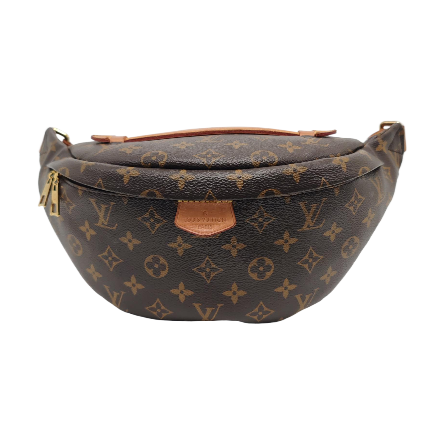 BUMBAG Monogram Coated Canvas Brown