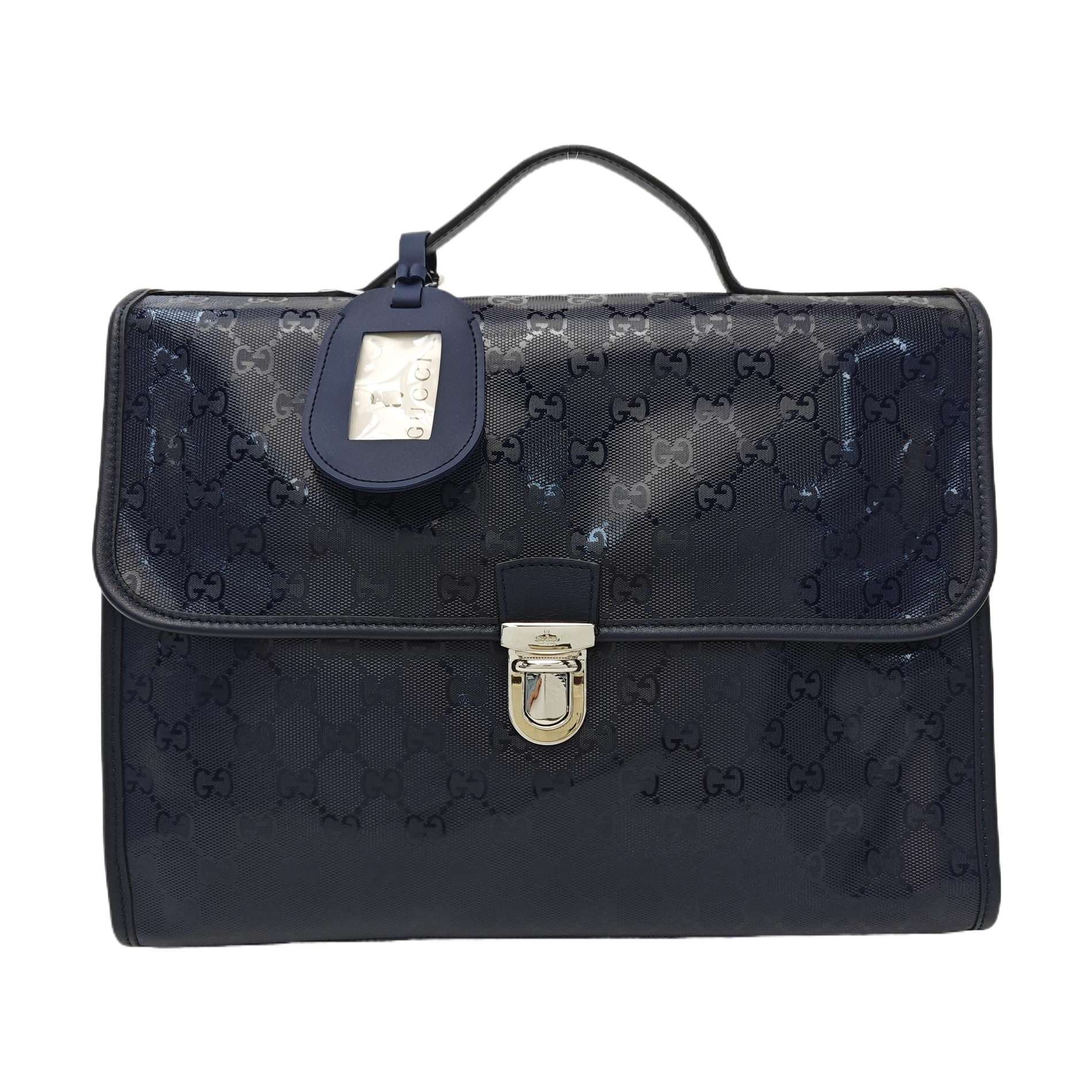 Monogram Coated Canvas Backpack Blue