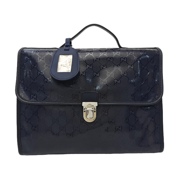 Monogram Coated Canvas Backpack Blue