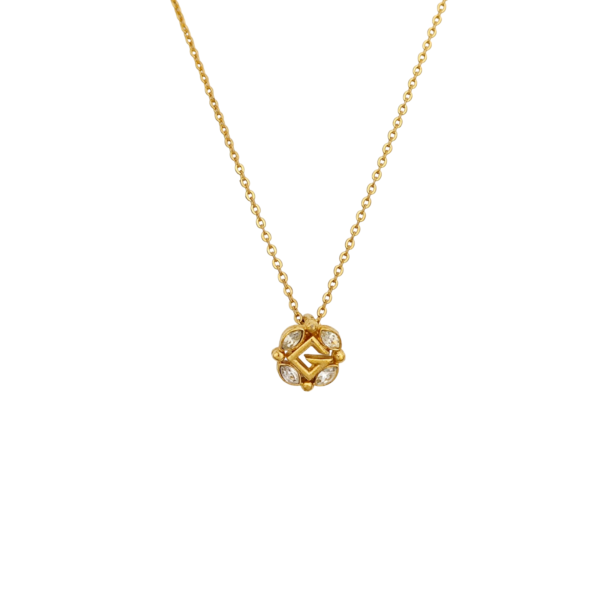 G Link Metal Gold Necklace
