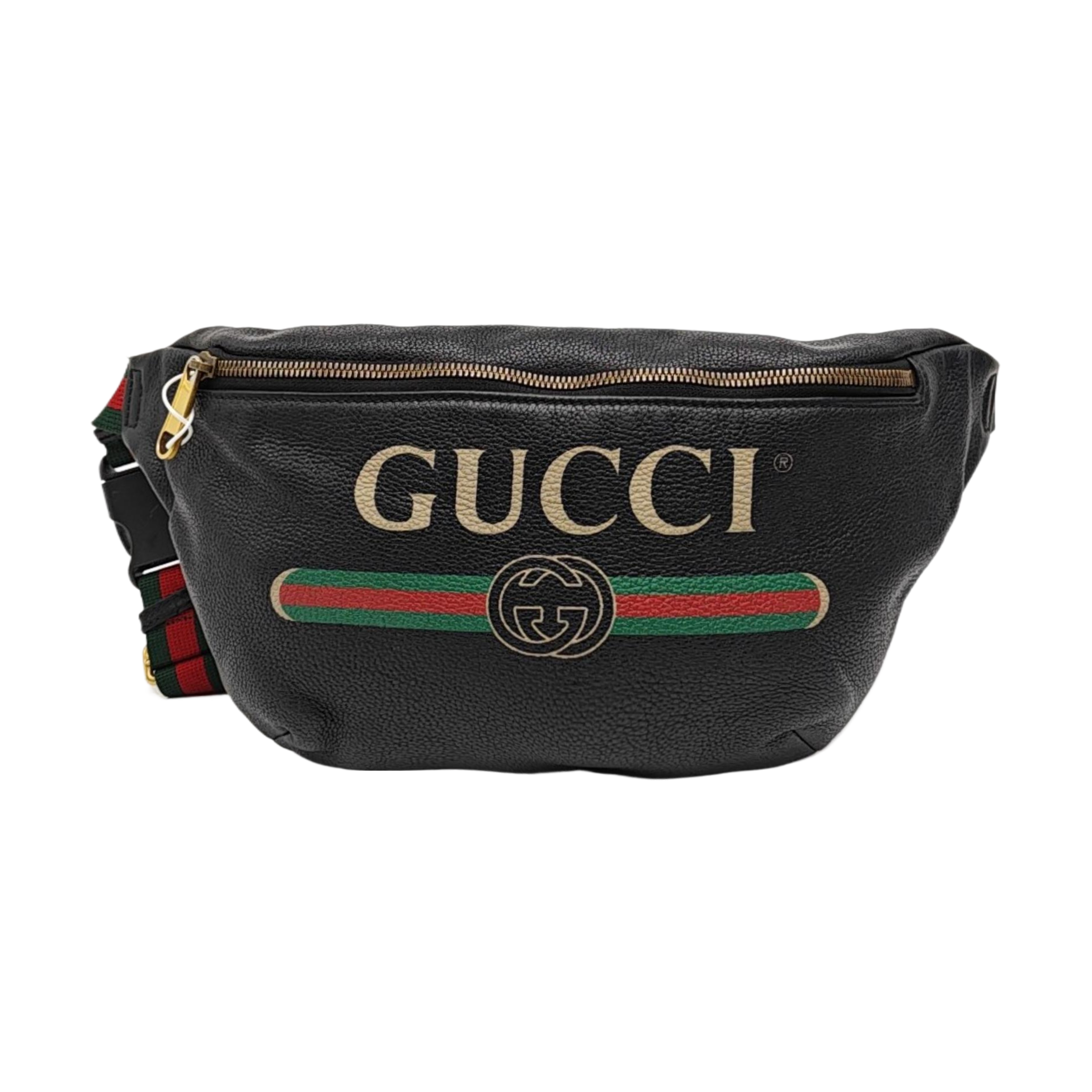 Print Large Calfskin Black