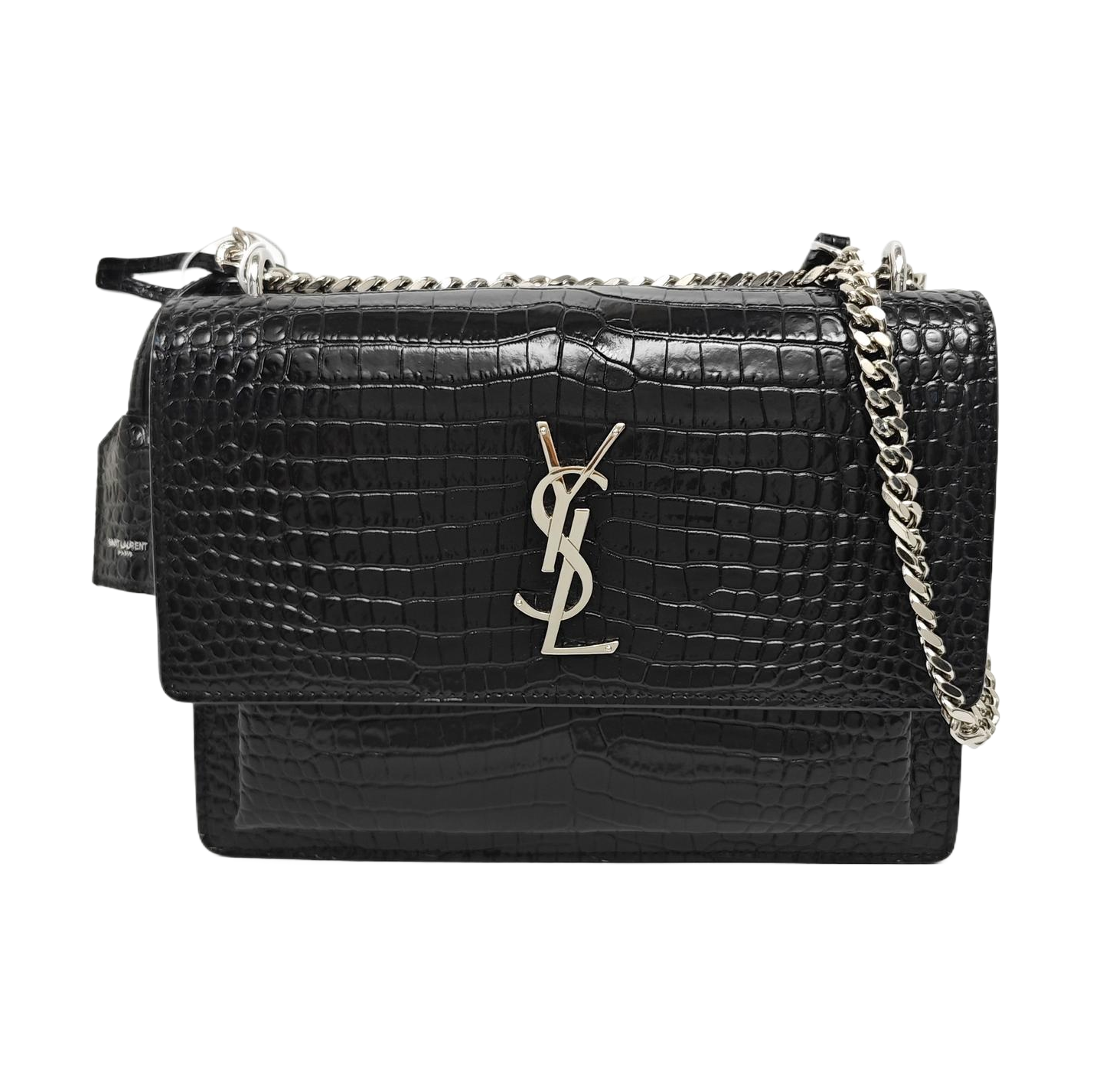 SUNSET Medium Calfskin Black