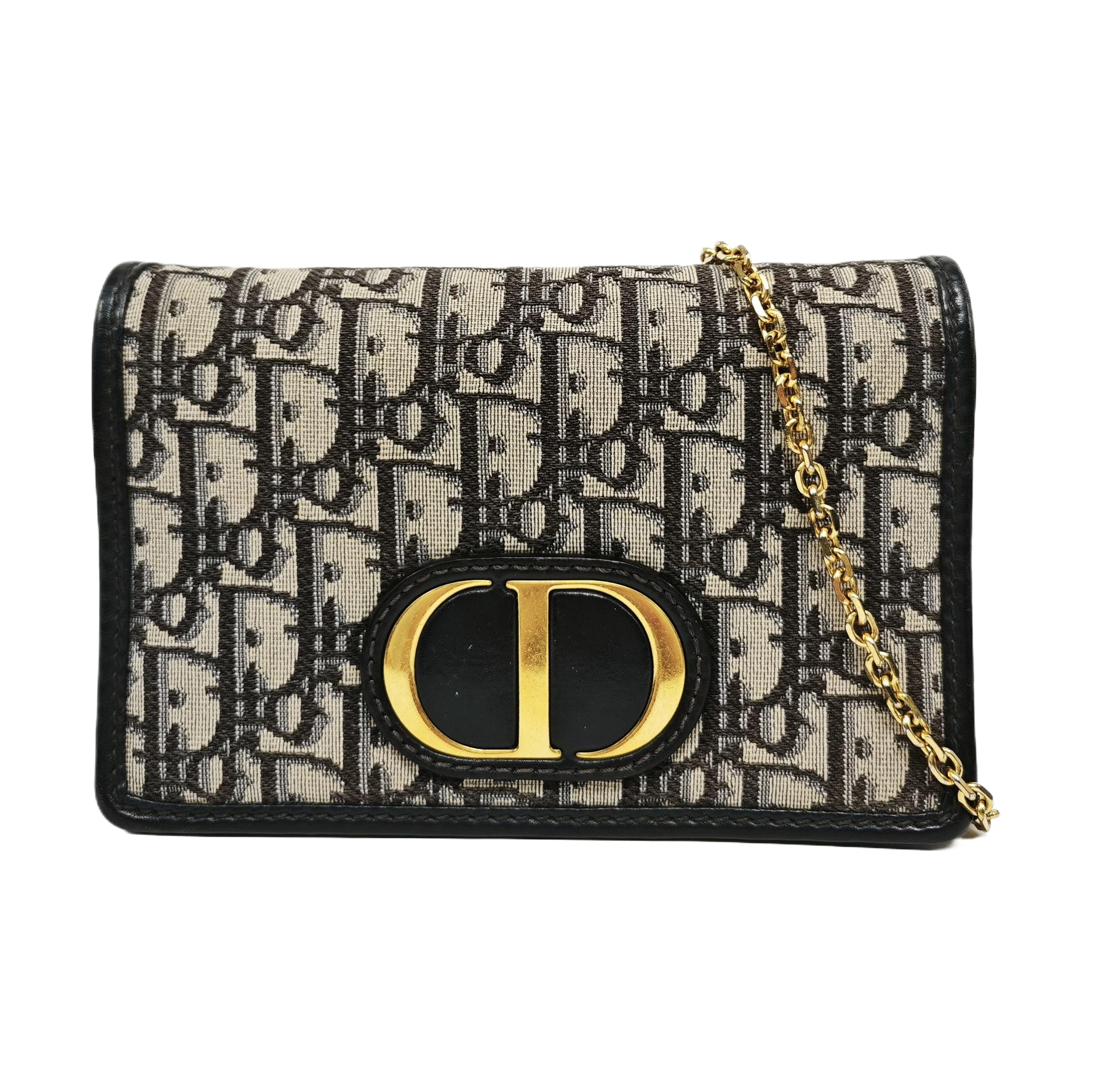 Authenticated pre-owned  30 Montaigne Monogram Canvas Blue - Shoulder Bag at Looply
