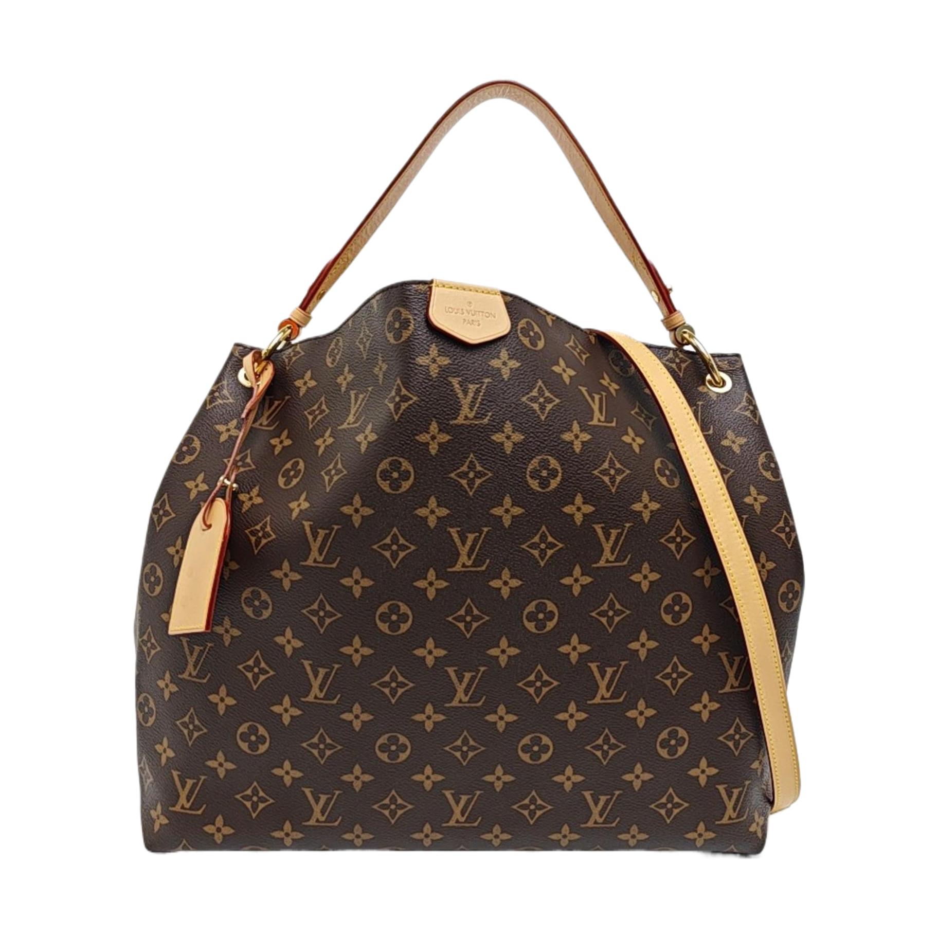 GRACEFUL MM Monogram Coated Canvas Brown