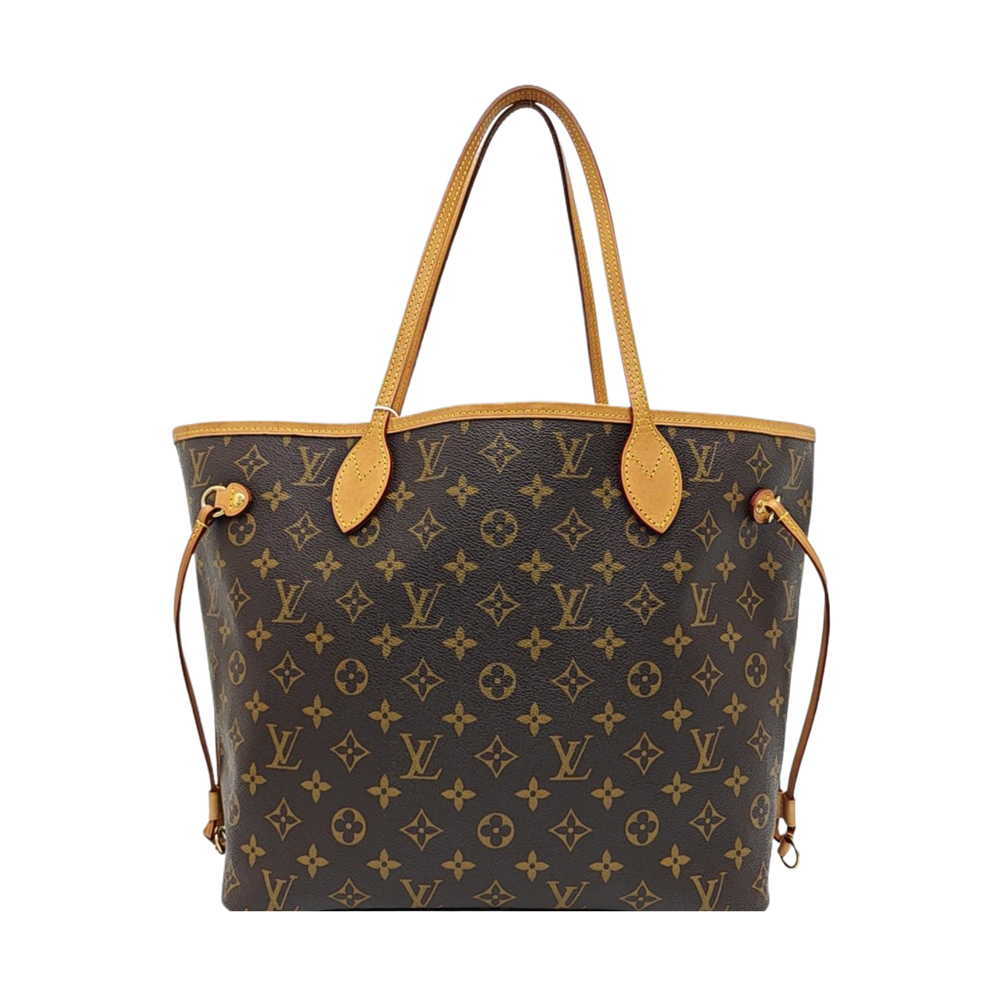 NEVERFULL MM Monogram Coated Canvas Brown