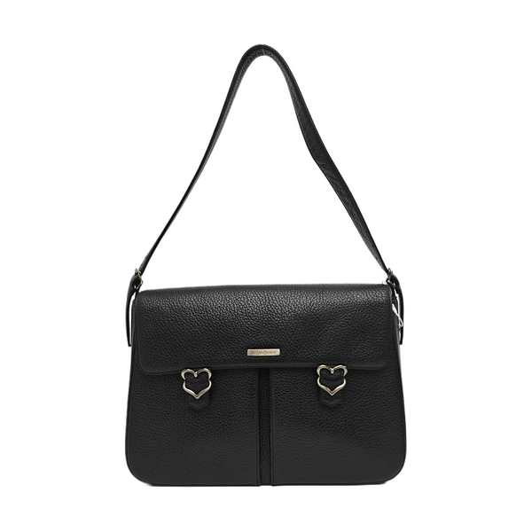 Calfskin Shoulder Bag Black