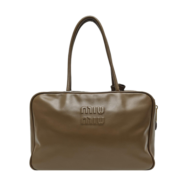Beau Large Calfskin Gray
