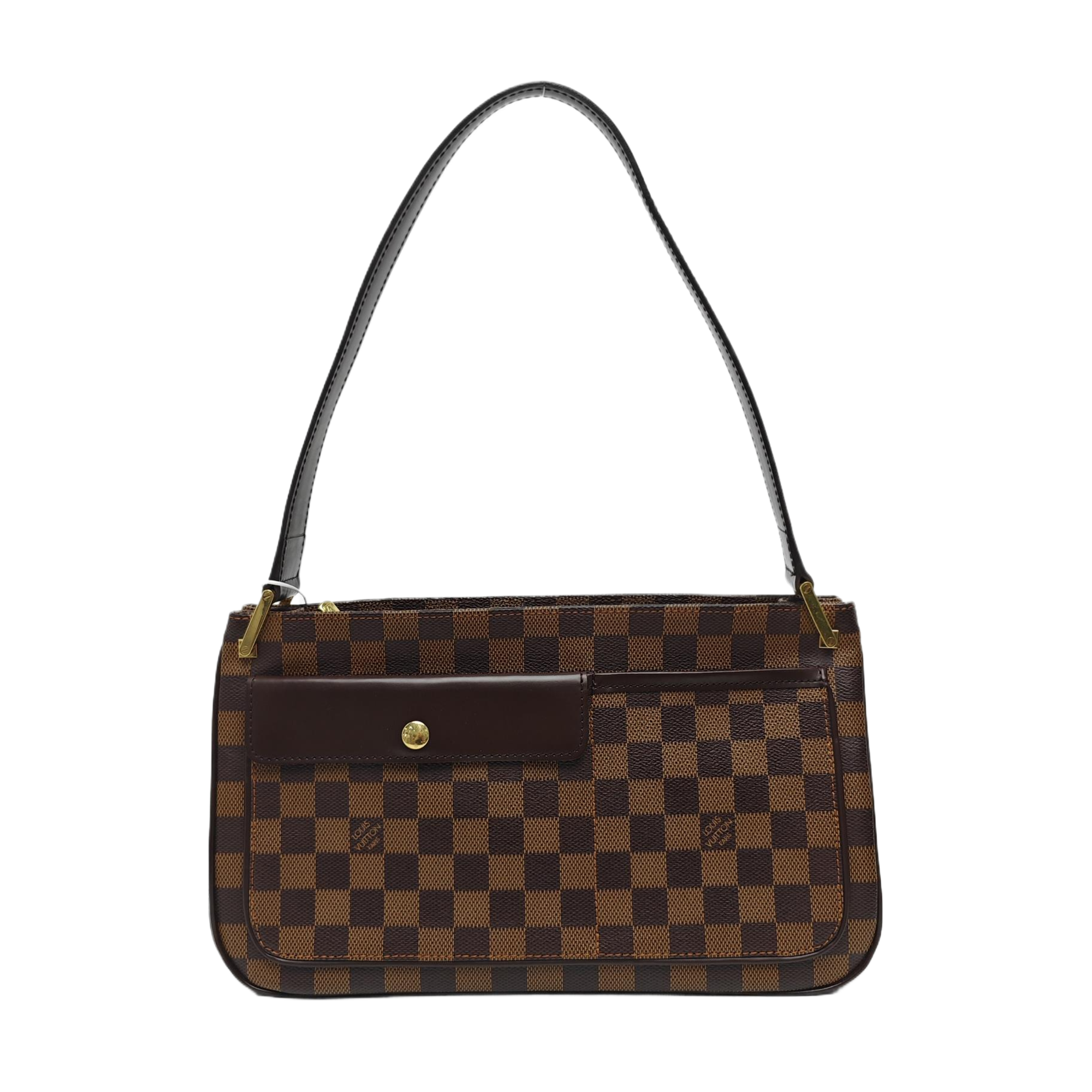 AUBAGNE Damier Ebene Coated Canvas Brown