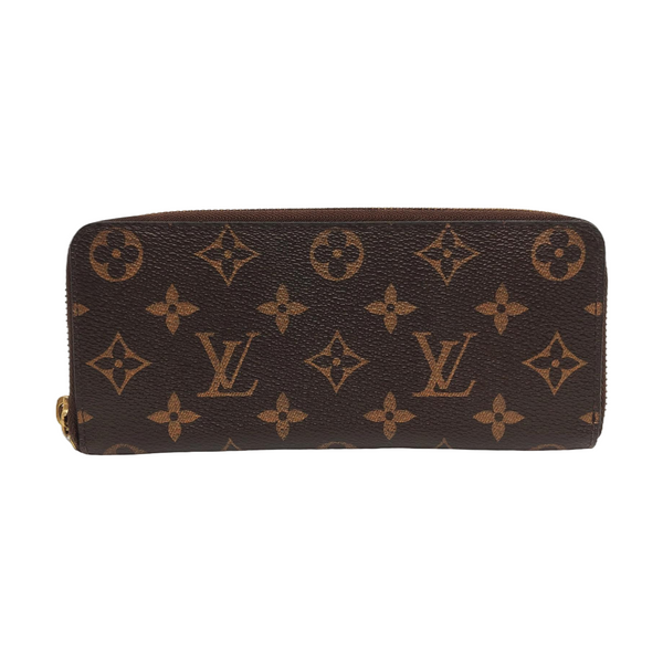 CLÉMENCE Monogram Coated Canvas Brown Wallet