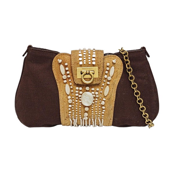 Fabric Shoulder Bag Multicolor