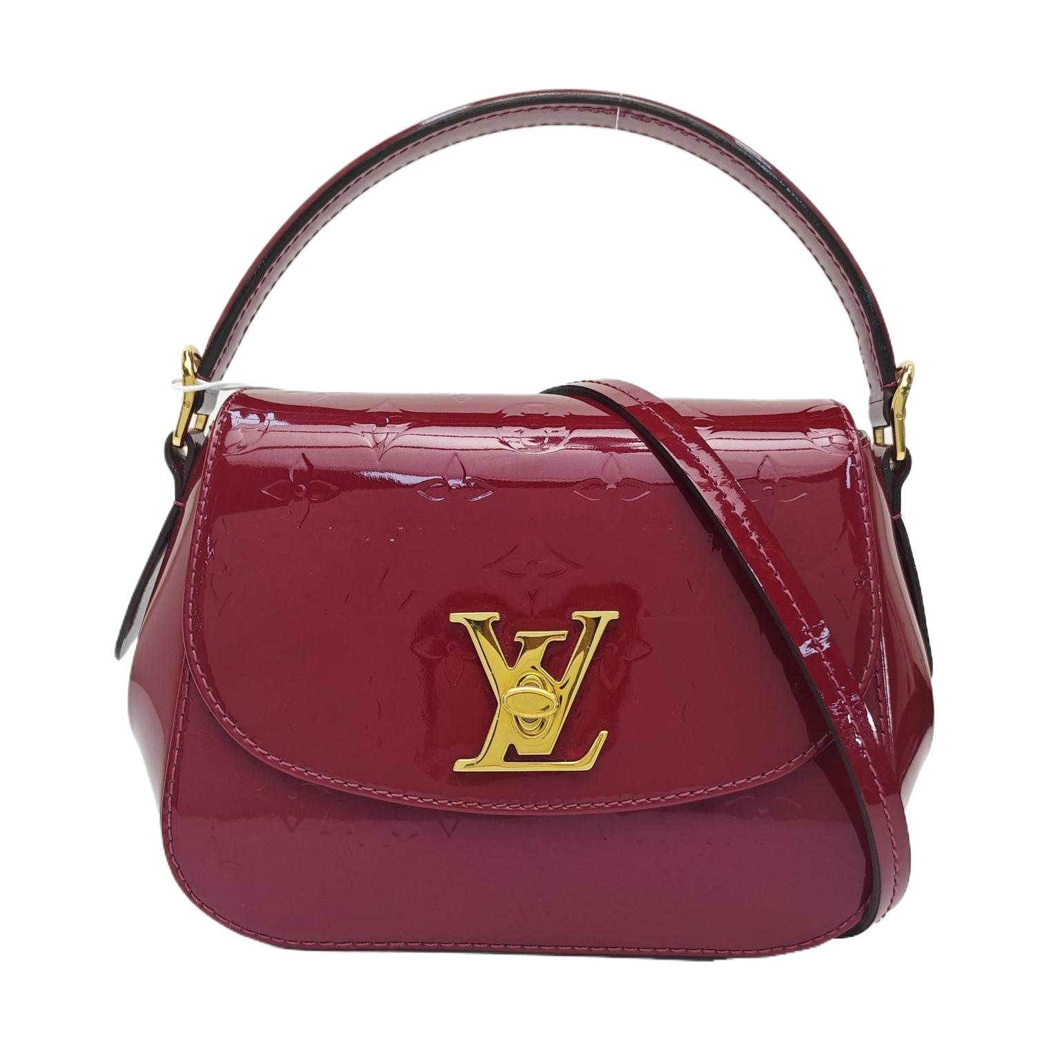 PASADENA PM Monogram Patent Leather Red