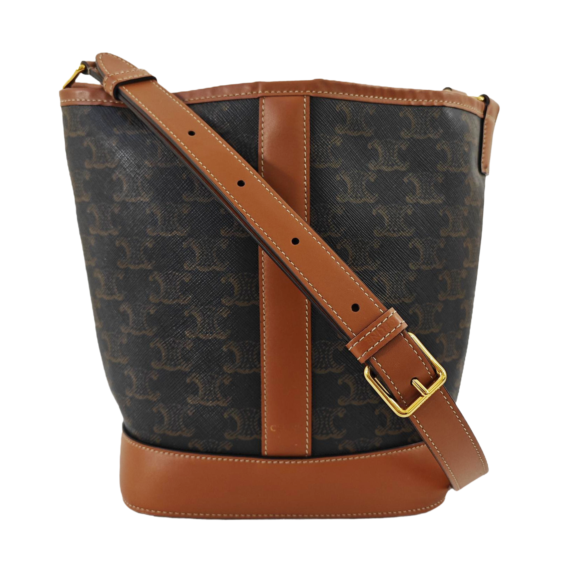 TRIOMPHE CANVAS Small Coated Canvas Brown