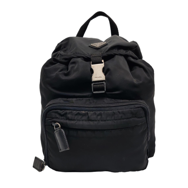 Nylon Backpack Black