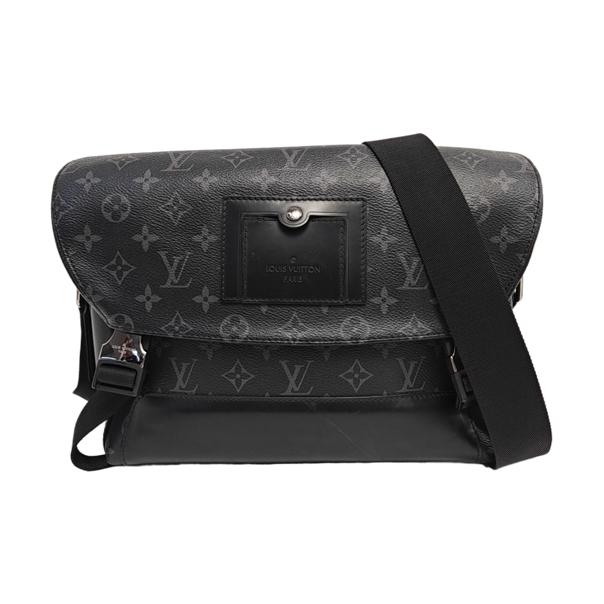 VOYAGER PM Monogram Coated Canvas Black