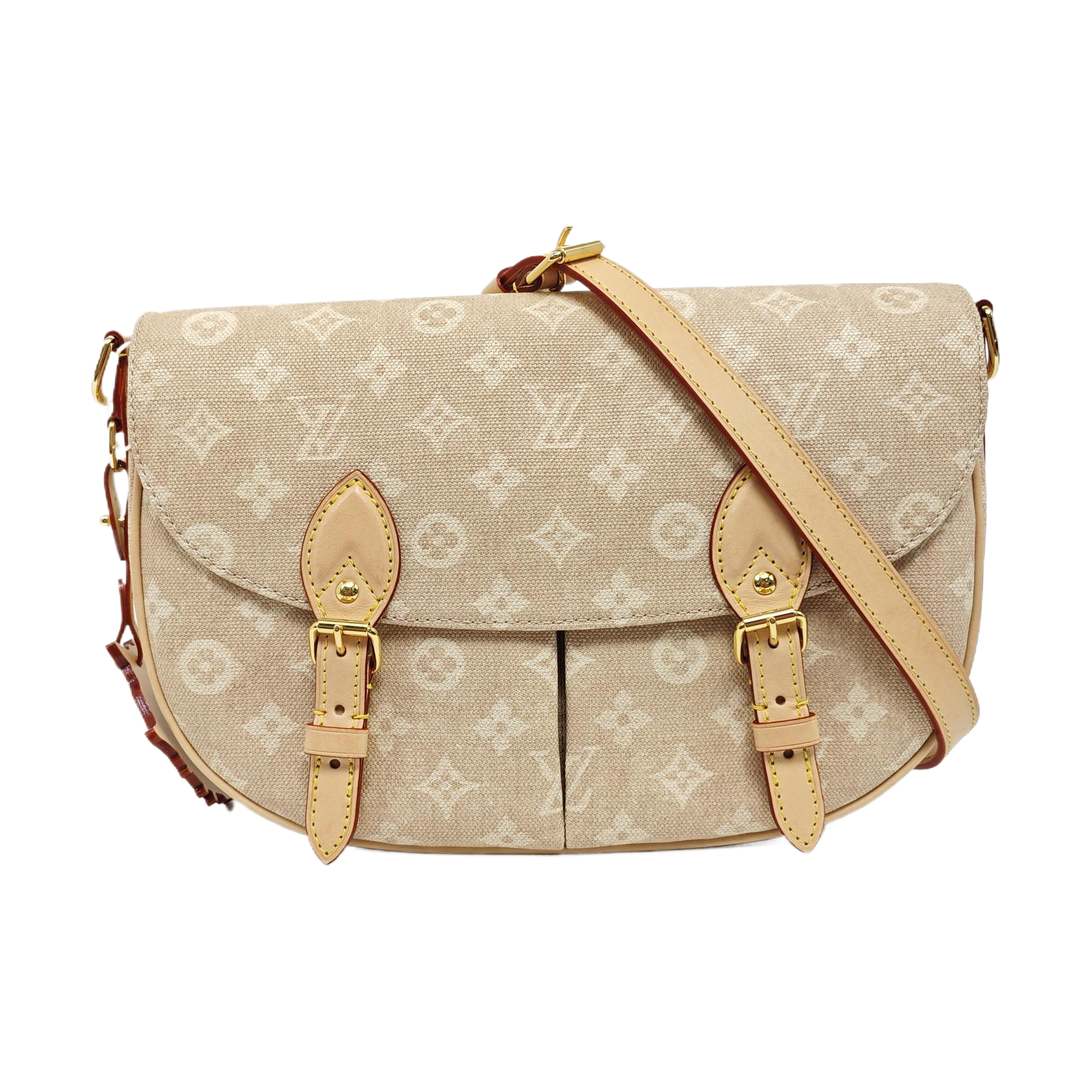Monogram Coated Canvas Beige