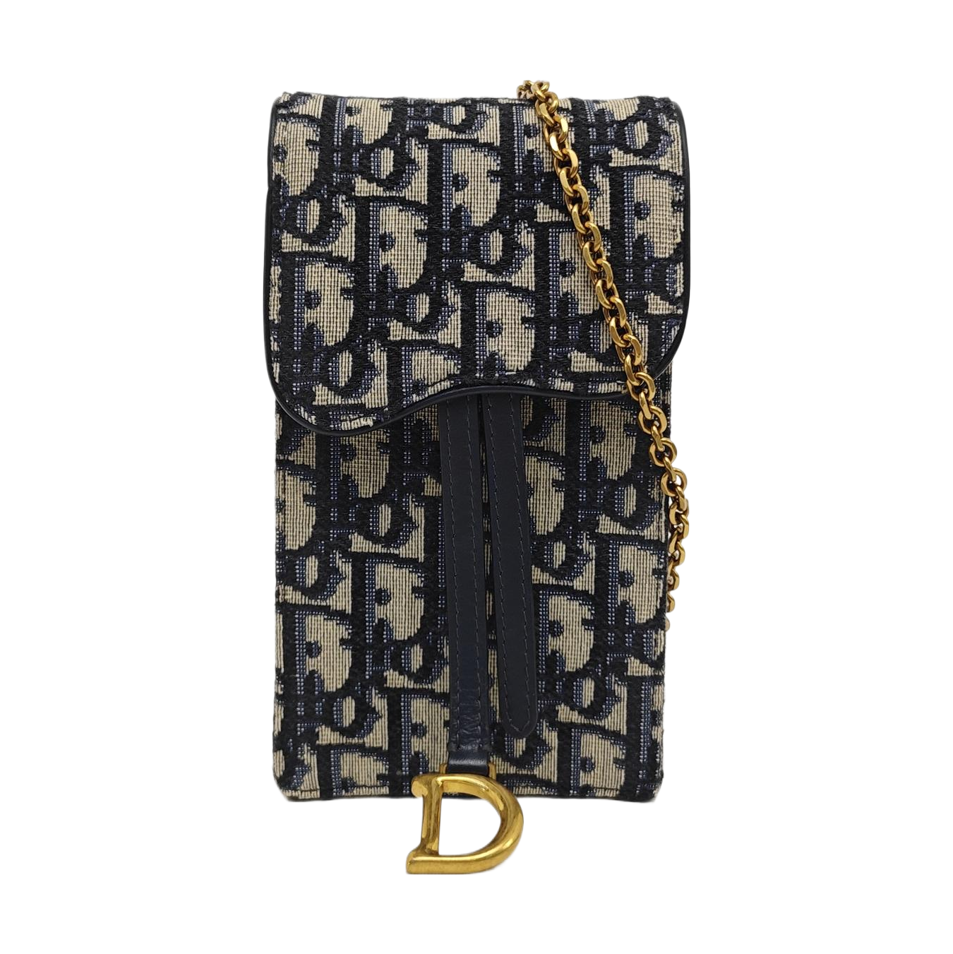 Saddle Mini Oblique Canvas Blue
