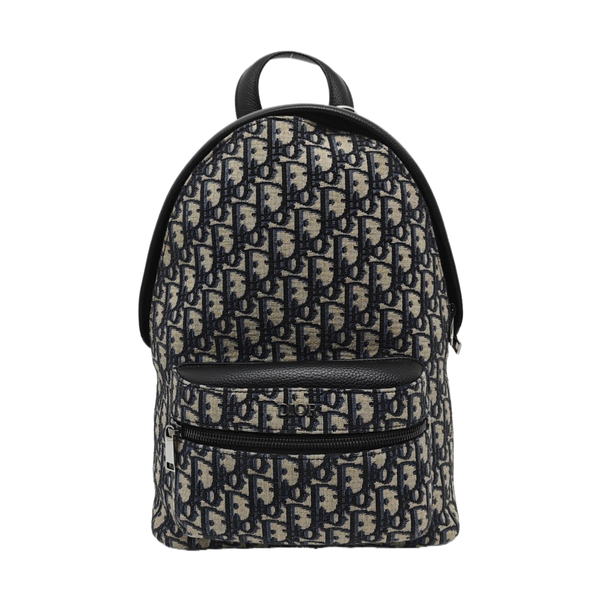 Oblique Canvas Backpack Blue