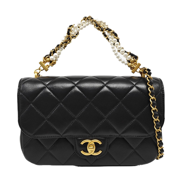 Quilted Lambskin Black