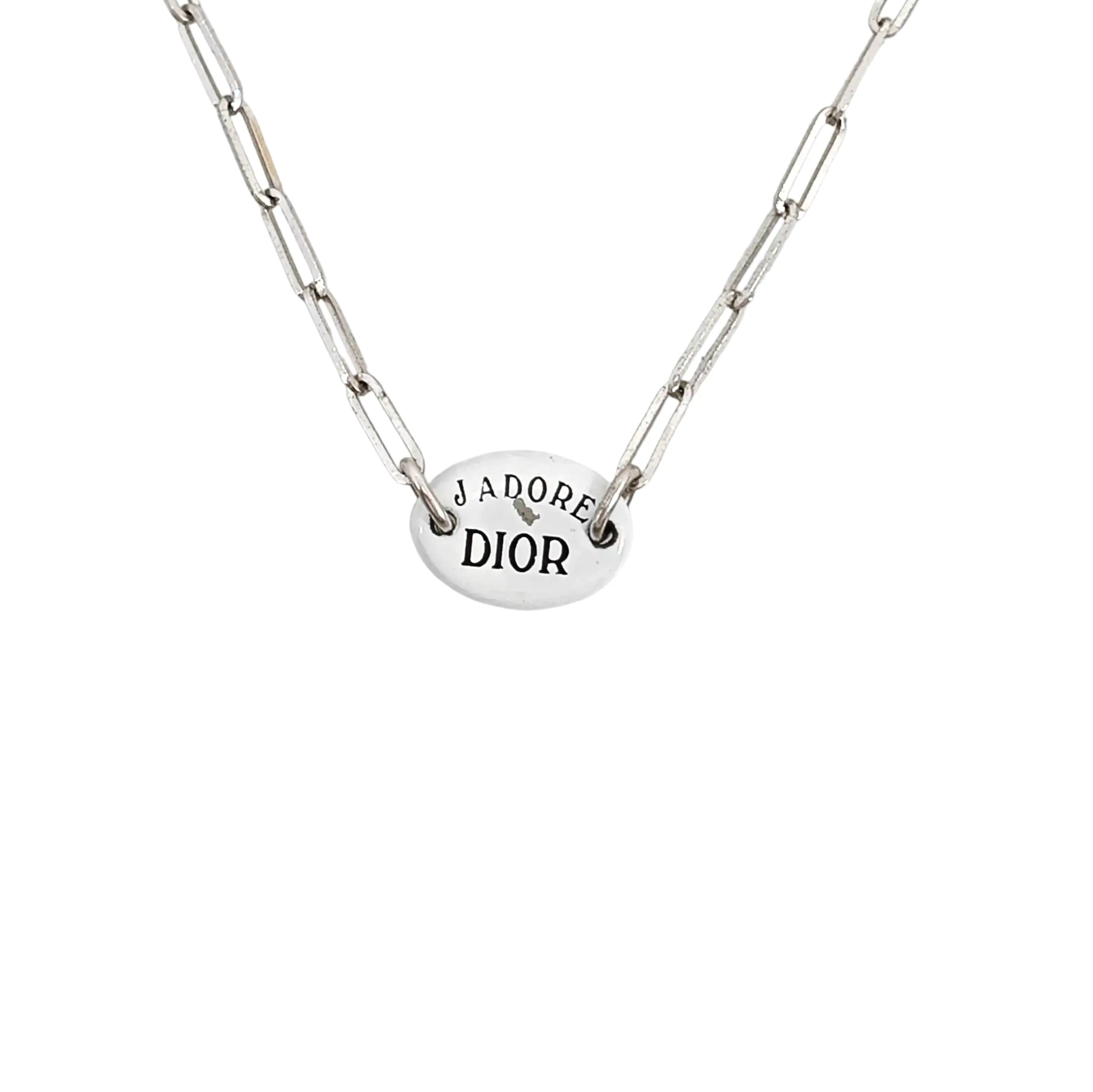 J'adior Metal Silver Necklace