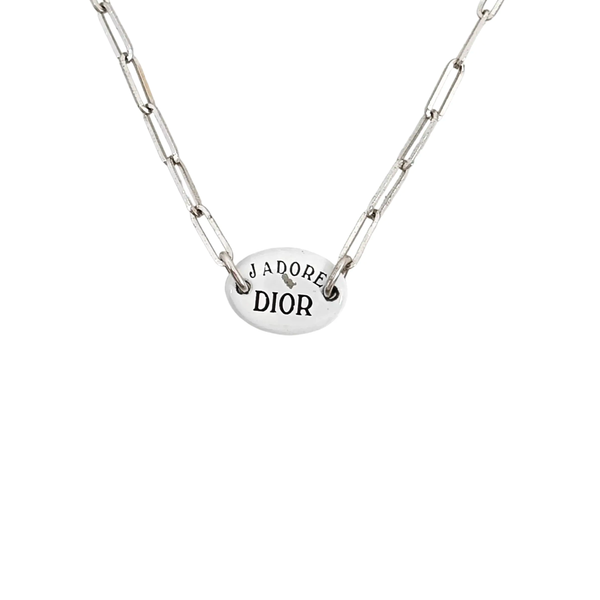 J'adior Metal Silver Necklace