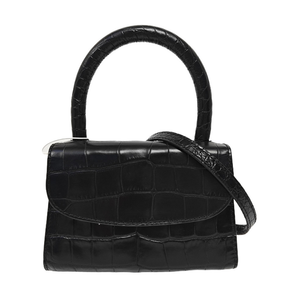 Leather Shoulder Bag Mini Black