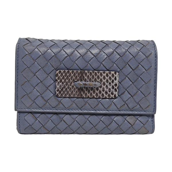 Calfskin Wallet Blue