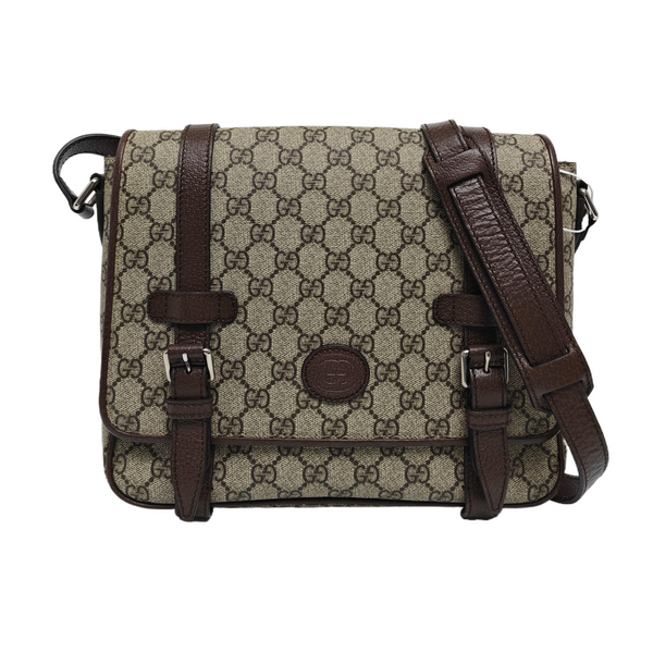 Monogram Coated Canvas Shoulder Bag Brown