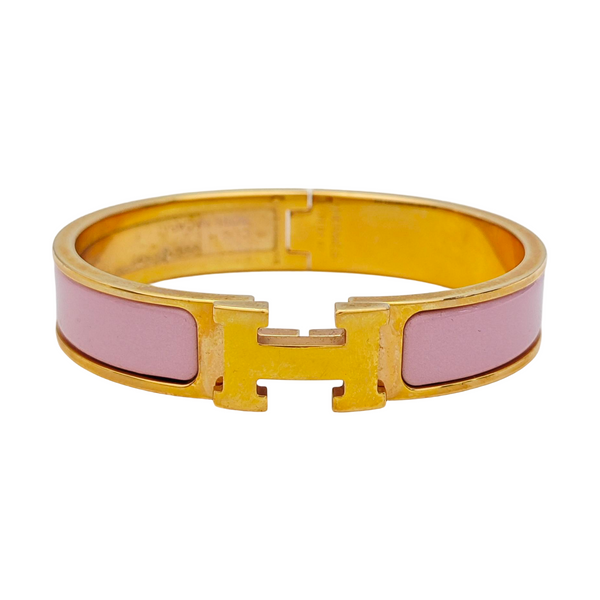 Clic H Metal Rose Gold Bangle