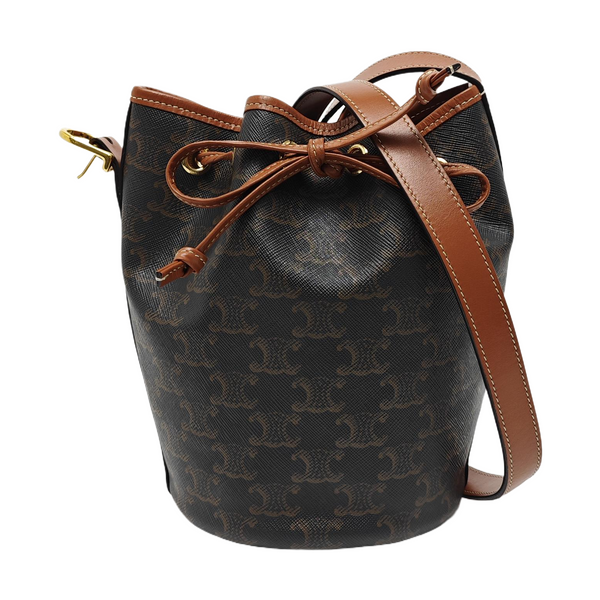 TRIOMPHE CANVAS Small Coated Canvas Brown