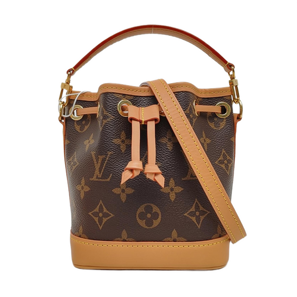 NOÉ Nano Monogram Coated Canvas Brown