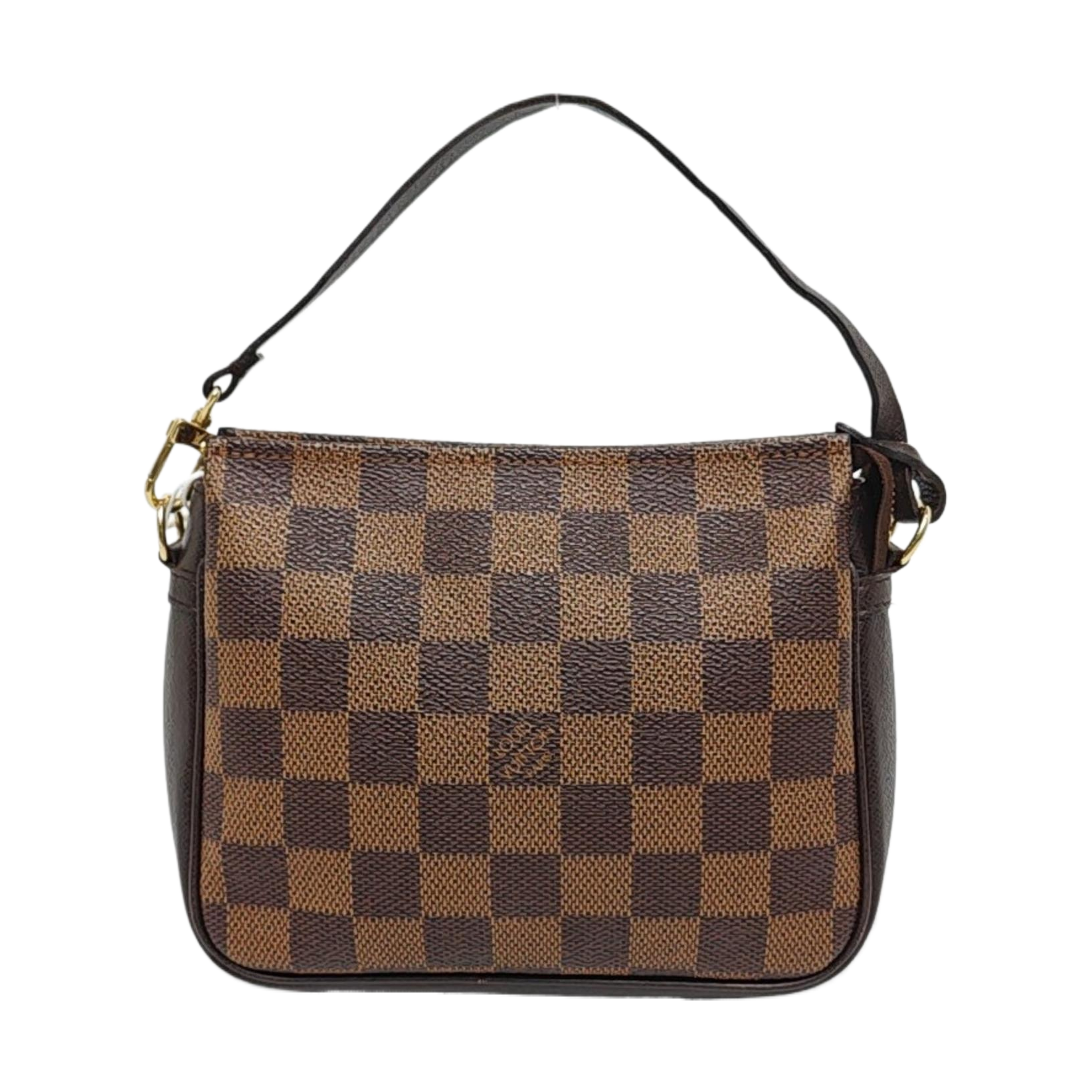 TROUSSE MAKE UP Damier Ebene Coated Canvas Brown