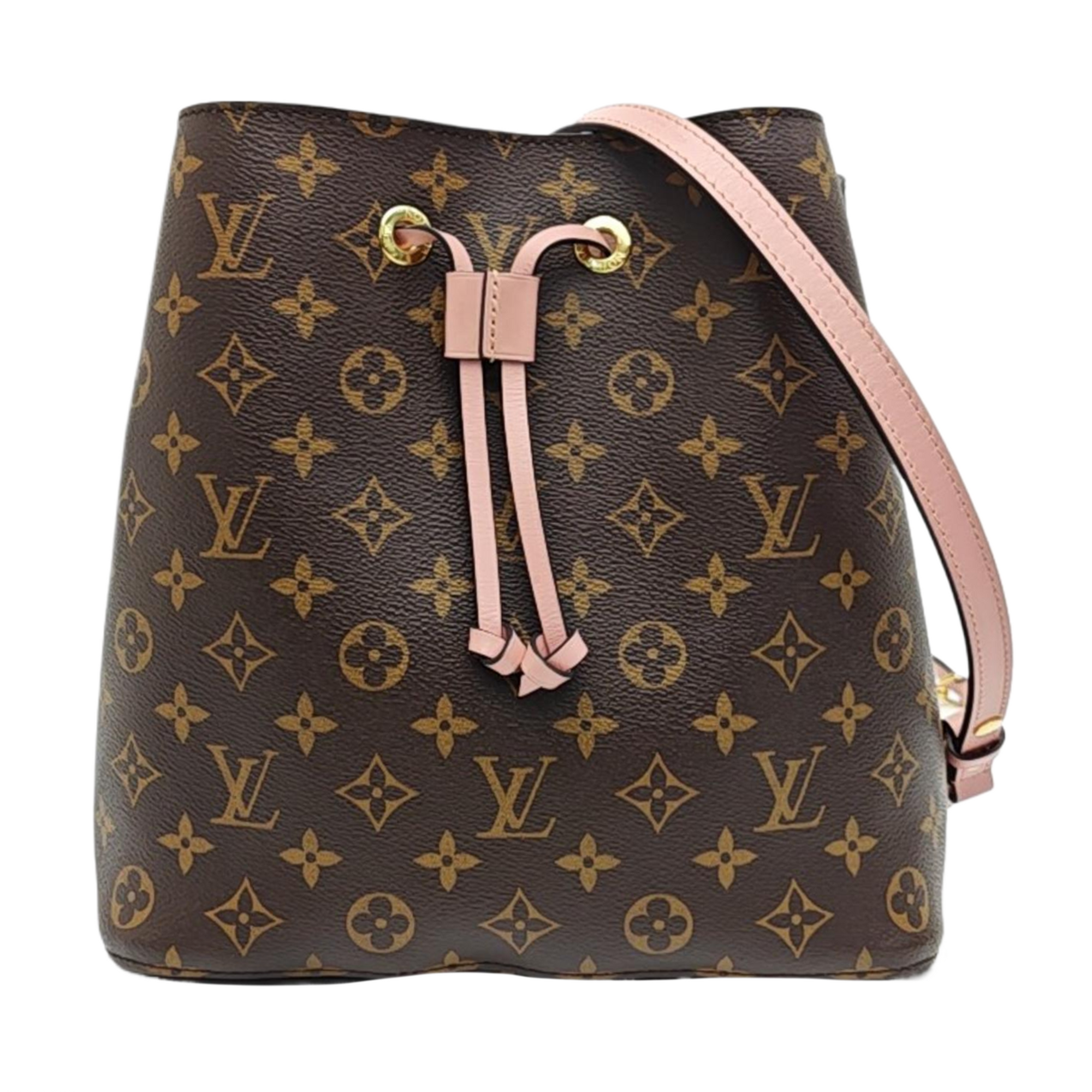 NÉONOÉ MM Monogram Coated Canvas Brown