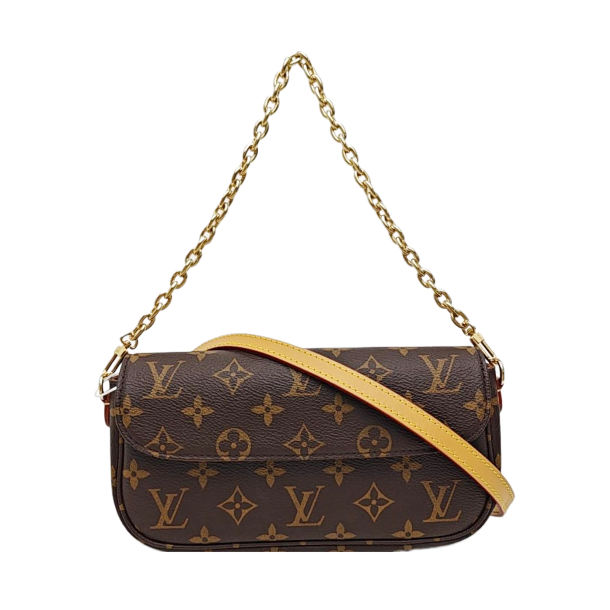 IVY Monogram Coated Canvas Brown