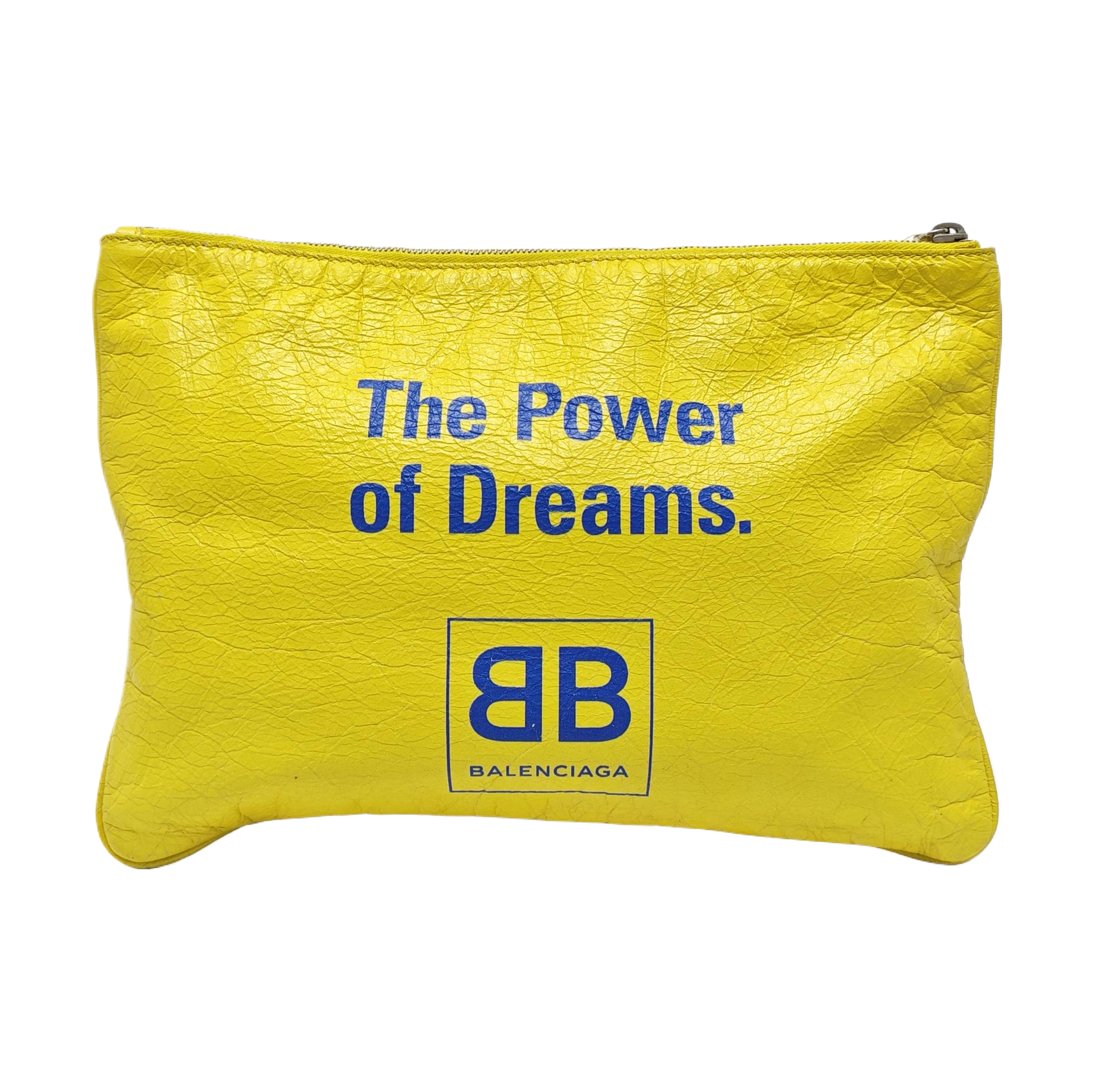 Leather Clutch Yellow