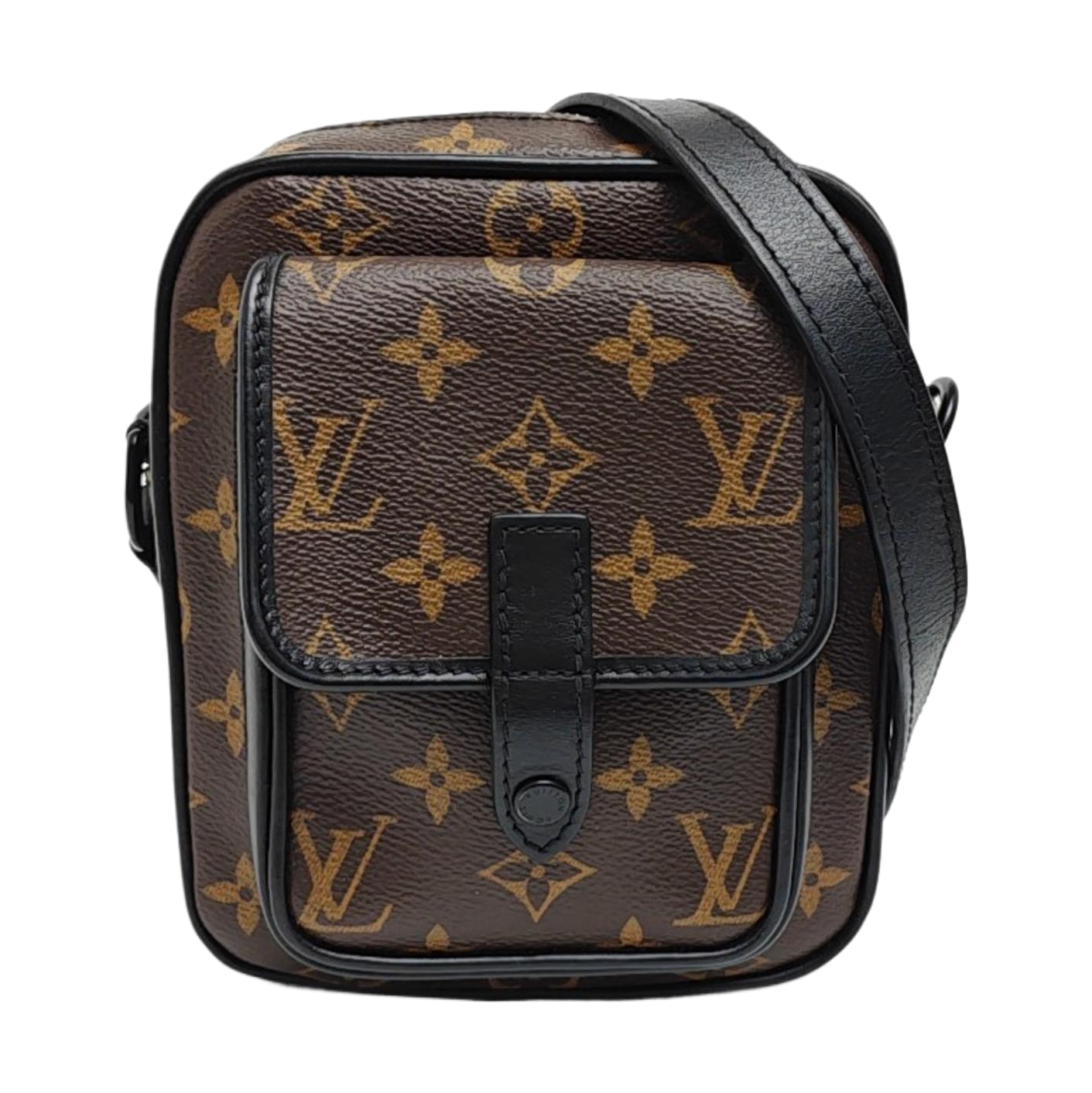 CHRISTOPHER Monogram Coated Canvas Brown