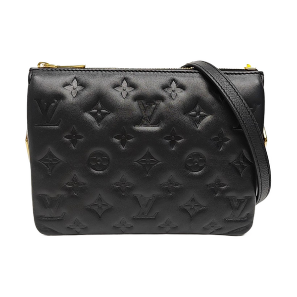 COUSSIN BB Monogram Lambskin Black