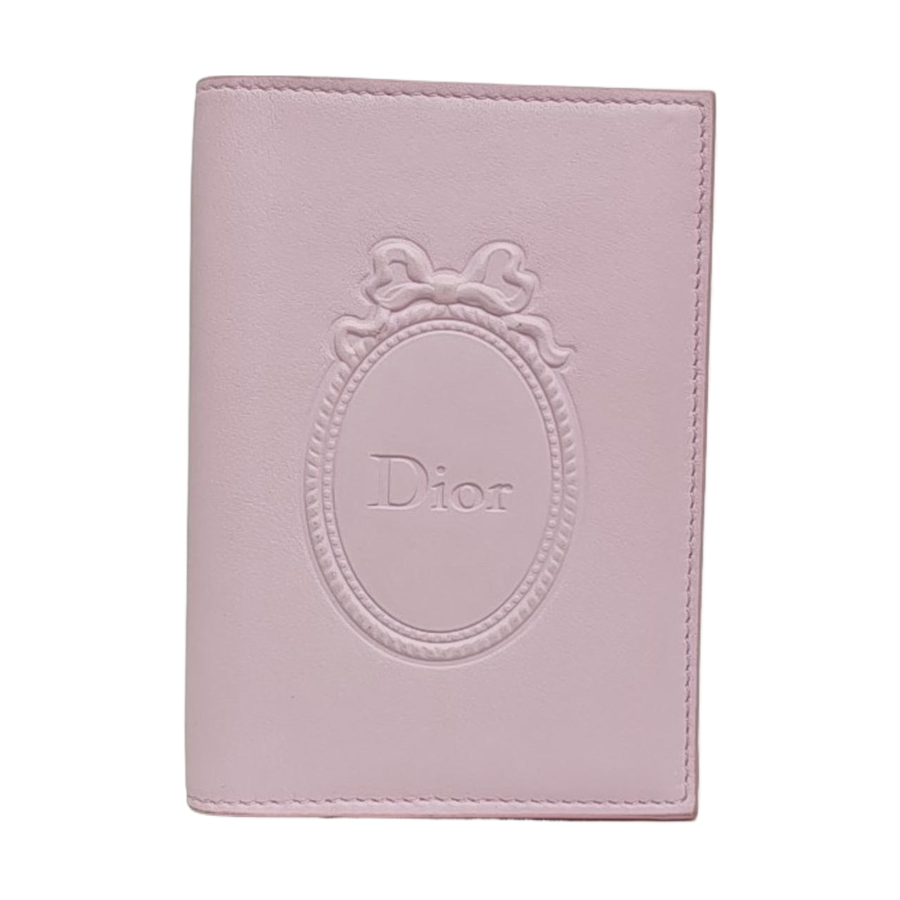 Salon  Médaillon Calfskin Pink Passport Holder