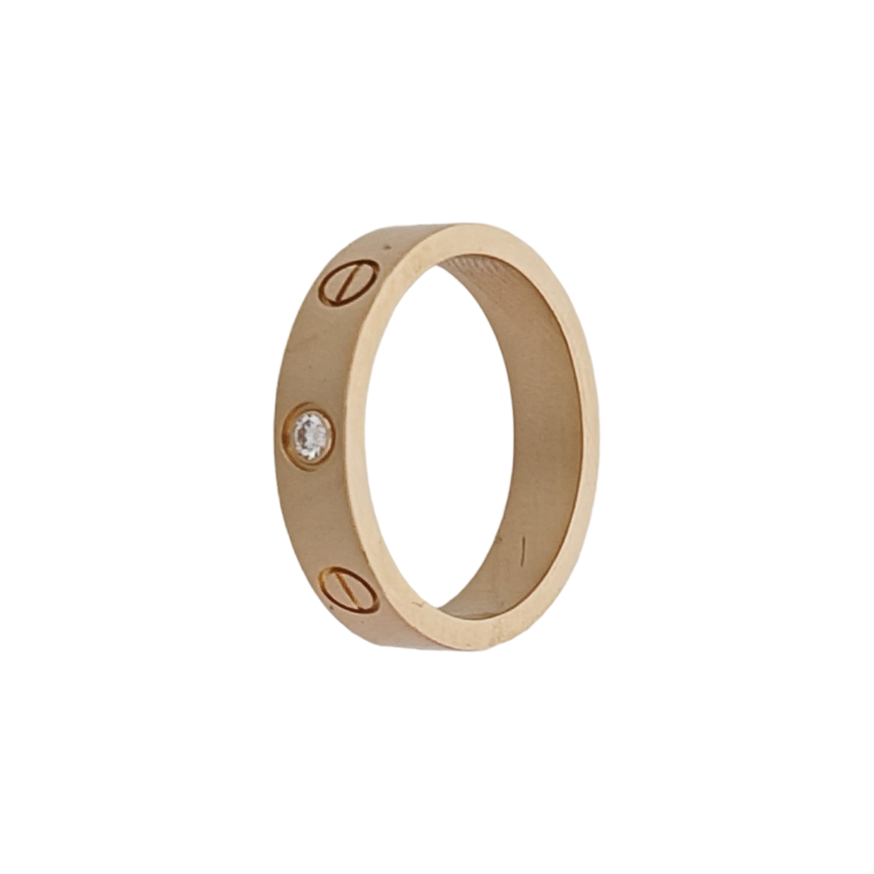 LOVE 18k Rose Gold Ring EU 49