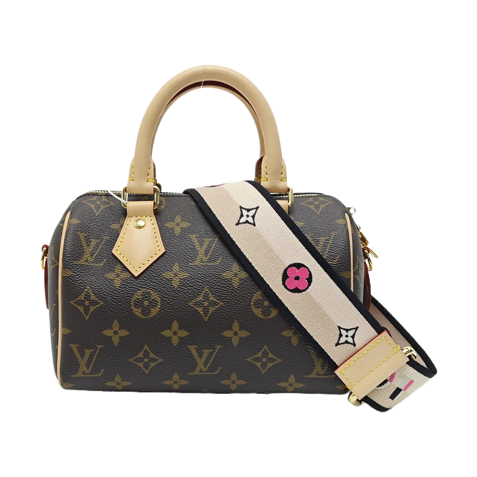 SPEEDY 20 Monogram Coated Canvas Brown