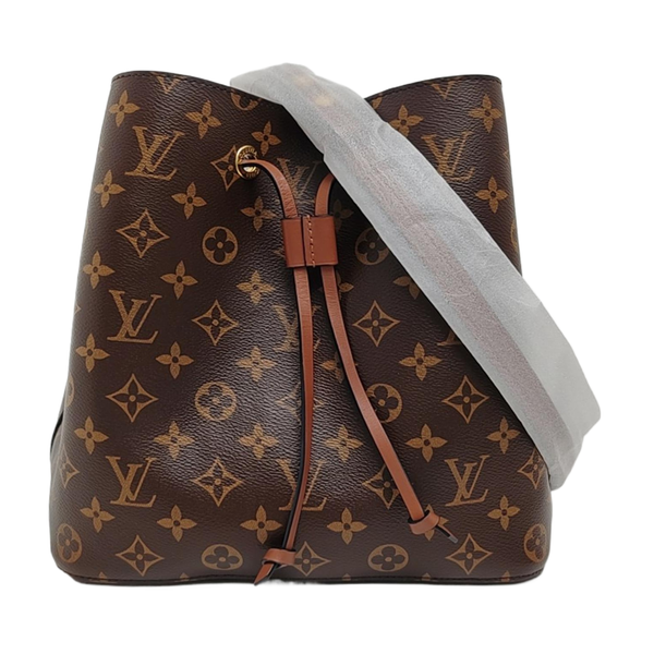 NÉONOÉ MM Monogram Coated Canvas Brown