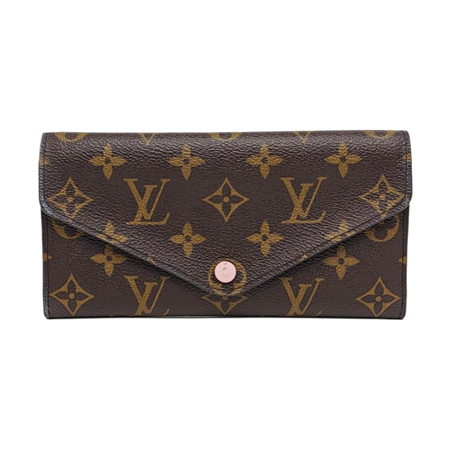 JOSÉPHINE Monogram Coated Canvas Brown Wallet